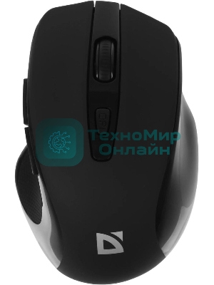 Мышь беспроводная Defender Prime MB-053 черный, 1600 dpi, радиоканал, USB, кнопки - 6