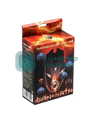 Мышь проводная Dialog Gan-Kata MGK-06U черный, 1600 dpi, USB, кнопки - 4