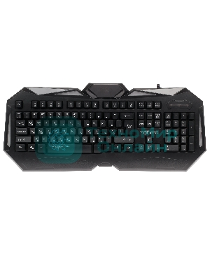 Комплект клавиатура+мышь Qumo Spirit of Wisdom проводной, USB, 2400 DPI, чёрный