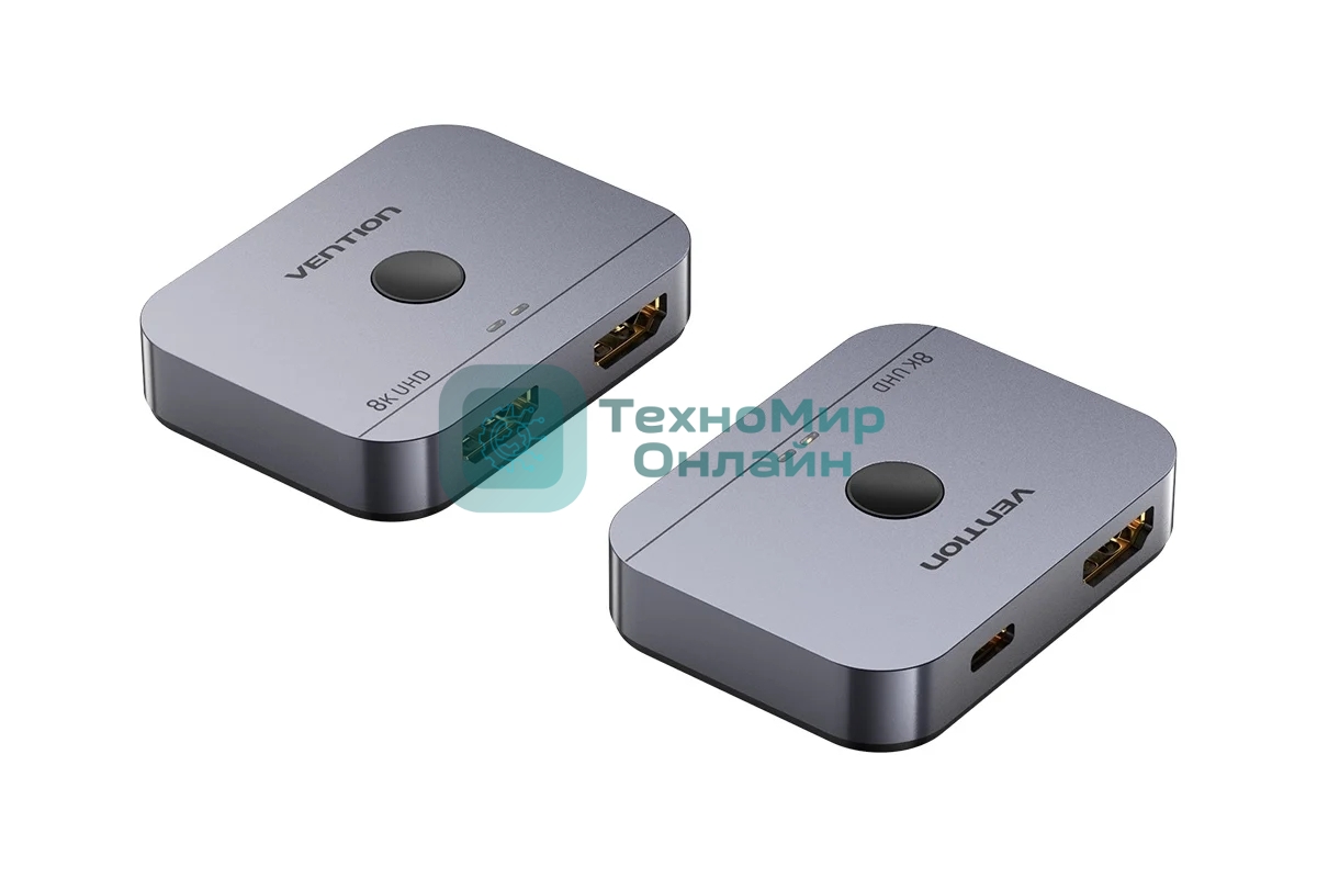 Переключатель - разветвитель Vention HDMI v2.1 двунаправленный 2x1/1x2