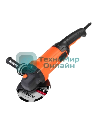 Угловая шлифовальная машина (УШМ) PATRIOT AG 190, тонкий корпус, пылезащищенная. Вт, Диск 180 мм