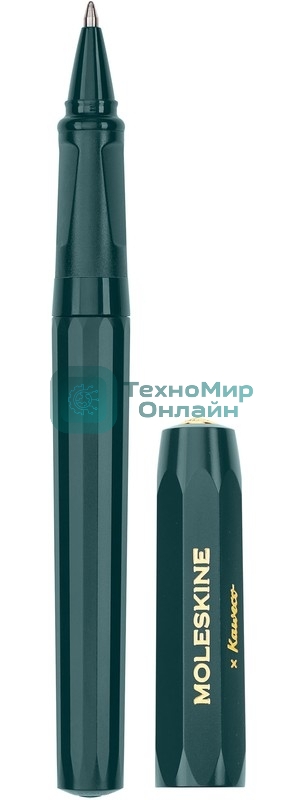 Ручка шариковая Moleskine Kaweco (KAWBALLPENGRN) т.зеленый d=1мм син. черный подар.кор.