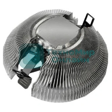 Кулер для процессора PCCooler E80 (65W, 3-pin, 42mm, Al/Cu, -mm, 1x80мм, 29.61CFM, 22dBA, 2000RPM, S: 1851/1700/1200/115X, AM5/AM4, silver, black)