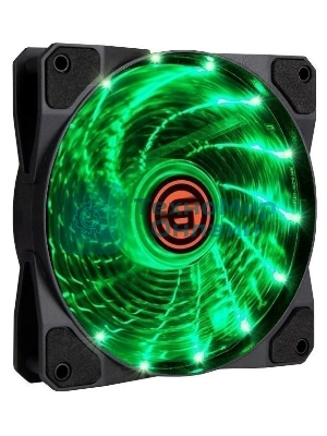 Вентилятор для корпуса LED 12LG15 (зеленый) (108309)