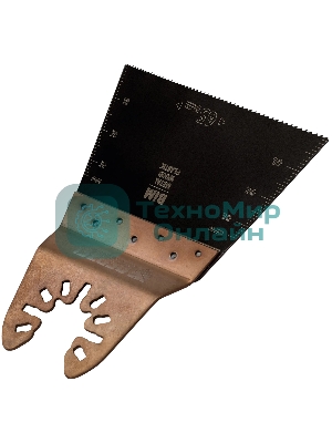 Насадка для МФИ Denzel режущая прямая, BiM, по металлу и дереву, 65 x 1,2 мм, мелкий зуб