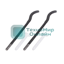 Комплект плоских кронштейнов Royal Thermo с дюбелями 7,2х170мм, черные