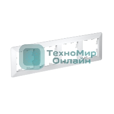 Рамка 4-м AtlasDesign Air бел./дым. бел. SE ATN220104