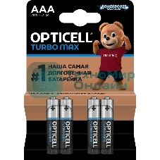 Батарея Opticell Turbo MAX LR03 AAA (4шт) блистер