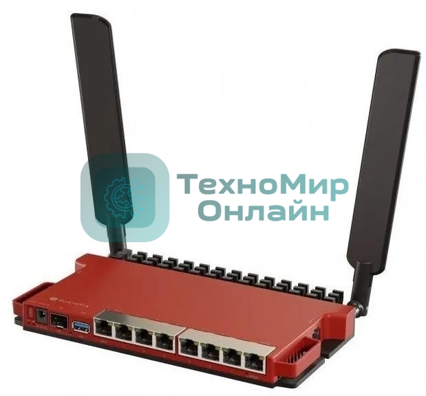Роутер беспроводной MikroTik L009UiGS-2HaxD-IN AX600 10/100/1000BASE-TX, 2.4Ггц, 8*1Gbit, 1*SFP 2.5Gbit