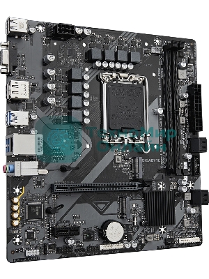 Материнская плата Gigabyte B760M E, LGA 1700, Intel B760, 2xDDR5, 4xSATA, 2xM.2, 1xPCIe 4.0 x16, 1xPCIe x1, 1xVGA, 1xHDMI, 1xDP, 1x1Gb LAN, 4xUSB-A 5Gbps, 2xUSB-A 2.0, 3x3.5 мм, 7.1, mATX