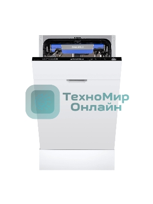 Встраиваемая посудомоечная машина Maunfeld MLP-08PRO, серебристый, 44.8 см, 10 компл., 47 дБ, класс A++