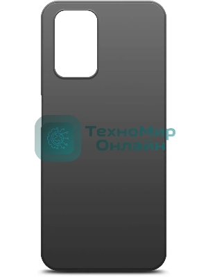 Чехол (клип-кейс) BORASCO Silicone Case, для Xiaomi Redmi 10, черный (матовый)