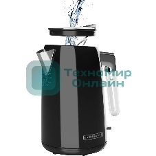 Чайник электрический Polaris PWK 1746CA Water Way Pro 1.7 л, 2200 Вт, черный (корпус: нержавеющая сталь)