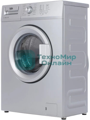 Стиральная машина Beko WRS 55P1 BSS 7320510018 серебристый, загрузка фронтальная 5 кг, 1000 об/мин., класс: А
