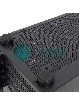 Компьютерный корпус без блока питания HSPD M210, Mesh Mid Tower, черный, 0.7 SPCC, 1x90мм mATX, mITX 140/280/150мм 1x2.5