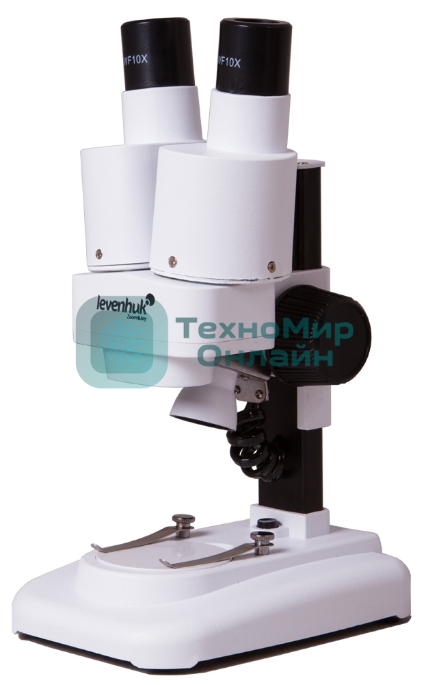 Микроскоп Levenhuk 1ST бинокуляр 20x белый/черный