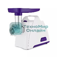 Мясорубка Kitfort КТ-2112-1 1300 Вт, белый/синий