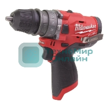 Дрель-шуруповерт аккумуляторная Milwaukee M12 FPDXKIT-202, Аккумуляторная, 12В, 2 АКБ, Кейс