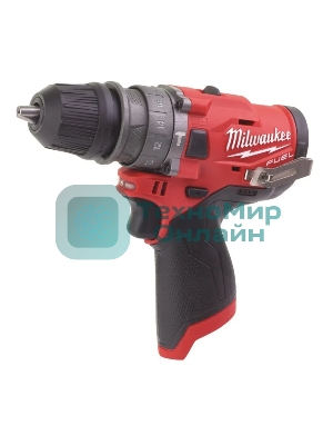 Дрель-шуруповерт аккумуляторная Milwaukee M12 FPDXKIT-202, Аккумуляторная, 12В, 2 АКБ, Кейс