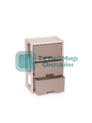 Комод Альтернатива Колорит 3-х секционный бежевый М7833