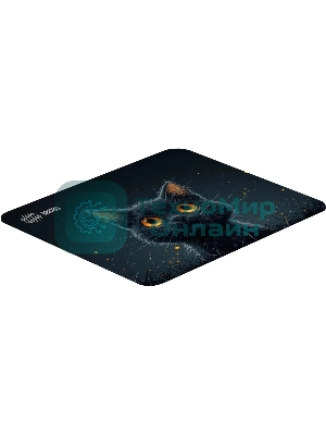 Коврик для мыши Cactus черный Cat 250x200x3мм (CS-MPC-D09S)