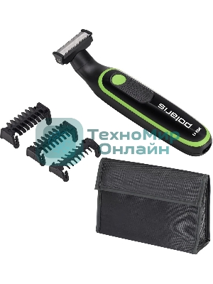 Машинка для стрижки Polaris PHC 0303RB черный/лайм 240Вт