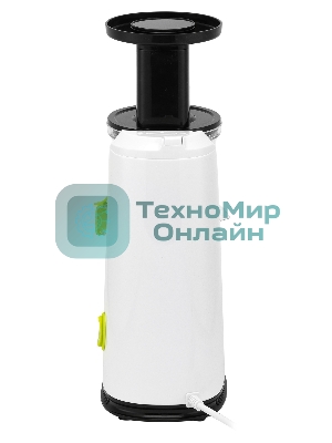 Соковыжималка Starwind SJ3112 белый, шнековая вертикальная, 200 Вт, 600 мл, электронное, реверс