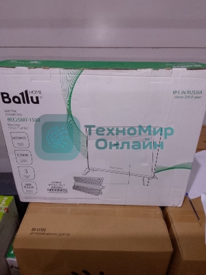 (Поврежденный товар) Конвектор электрический Ballu Solo Turbo BEC/SMT-1500 белый (мощность 1,5 кВт, площадь 20 м2) (НС-1166356_(Поврежденный товар) 004725)