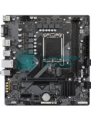 Материнская плата Gigabyte B760M E, LGA 1700, Intel B760, 2xDDR5, 4xSATA, 2xM.2, 1xPCIe 4.0 x16, 1xPCIe x1, 1xVGA, 1xHDMI, 1xDP, 1x1Gb LAN, 4xUSB-A 5Gbps, 2xUSB-A 2.0, 3x3.5 мм, 7.1, mATX