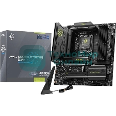 Материнская плата MSI MAG B860M MORTAR WIFI, LGA 1851, Intel B860, 4xDDR5 (до 256 ГБ), 4xSATA, 3xM.2 (1xPCIe 5.0, 2xPCIe 4.0), 1xPCIe 5.0 x16, 1xPCIe 4.0 x4, 1xHDMI, 1xDP, 1x5Gb LAN, Wi-Fi 7, Bluetooth 5.4, 1xUSB-C 40Gbps (Thunderbolt 4), 1xUSB-C 10Gbps, 3xUSB-A 10Gbps, 4xUSB-A 2.0, 3x3.5 мм + S/PDIF оптический, 7.1, чёрный, mATX