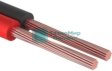Кабель акустический Rexant ШВПМ 2х0.35 кв.мм, красно-черный, 100 м