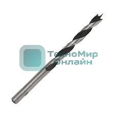 Сверло EDGE by PATRIOT по дереву спиральное 6 мм, W-образная заточка, 1 шт в блистере