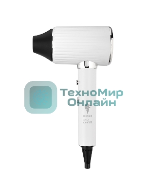 Фен LEONORD LE-1225 белый/серебристый, 2000 Вт, ионизация