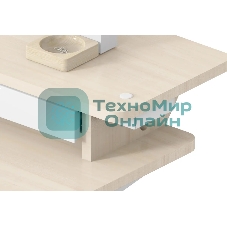 Стол для компьютера Cactus CS-EDL-DWT столешница ДСП светлый дуб каркас белый 120x71x60см