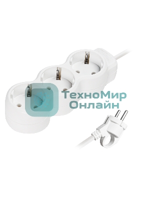 Удлинитель Smartbuy (SBE-16-3-03m-Z) 3 гн х 3,0 м белый