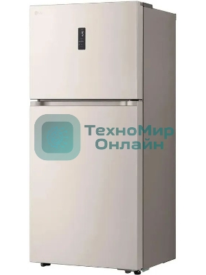 Холодильник LG GR-B922FEBM бежевый двухкамерный 428/184л морозилка сверху, No Frost