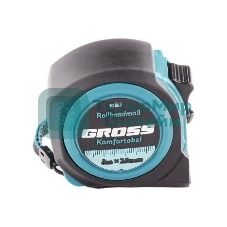 Рулетка Gross Komfortabel, 8 м х 25 мм, обрезиненный корпус