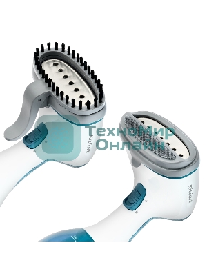 Отпариватель Kitfort КТ-916-1 голубой, 1000 Вт, 15 г/мин, 260 мл