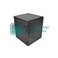 Шкаф телекоммуникационный настенный разборный ЦМО ЭКОНОМ 15U (600 350) дверь металл, черный