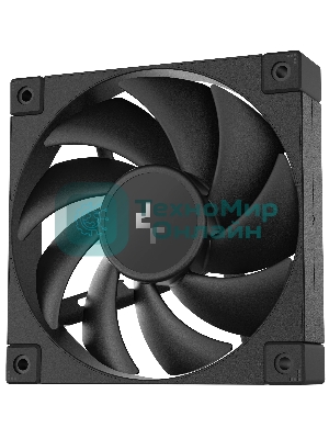 Вентилятор для корпуса DEEPCOOL FD12 черный, 120 мм, 2050 об/мин, 27.6 дБ, 4 pin