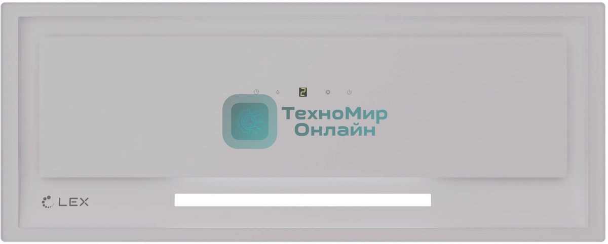 Вытяжка встраиваемая Lex Hyper 600 GS WH Inverter белый управление: сенсорное (1 мотор)