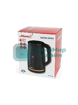 Чайник электрический Atlanta ATH-2536 черный