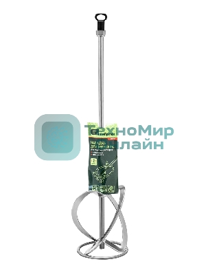 Насадка для миксера Сибртех, для тяжелых растворов,140 х 590 мм, оцинкованная,хвостовик резьба М14