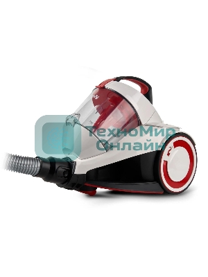 Пылесос Domfy DSC-VC505 белый/красный, 350/2000 Вт, уборка сухая, пылесборник контейнер 2.5 л