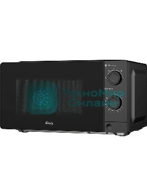 Микроволновая печь Oasis MW-70XB черный, 20 л, 700 Вт, переключатели - поворотный механизм