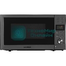 Микроволновая печь Hyundai HYM-D3043 серебристый, 20 л, 700 Вт, переключатели - кнопки, поворотный механизм
