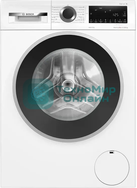 Стирально-сушильная машина Bosch WNA25401ME белый, загрузка фронтальная 10.5 кг, 1400 об/мин., класс: А