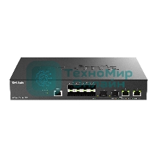 Коммутатор D-Link DGS-1210-10XS/ME/C1A, 8×1 Гбит/с SFP + 2×10 Гбит/с Combo, управляемый