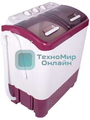 Стиральная машина EVGO WS-40PET белый/красный загр. вертикальная макс.:4 кг 1350 об/мин класс: А+