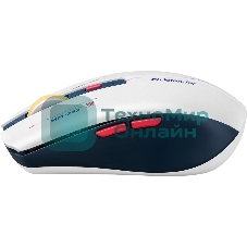 Мышь беспроводная Defender Dila MM-282 белый/синий, 1800 dpi, радиоканал, USB, кнопки - 6